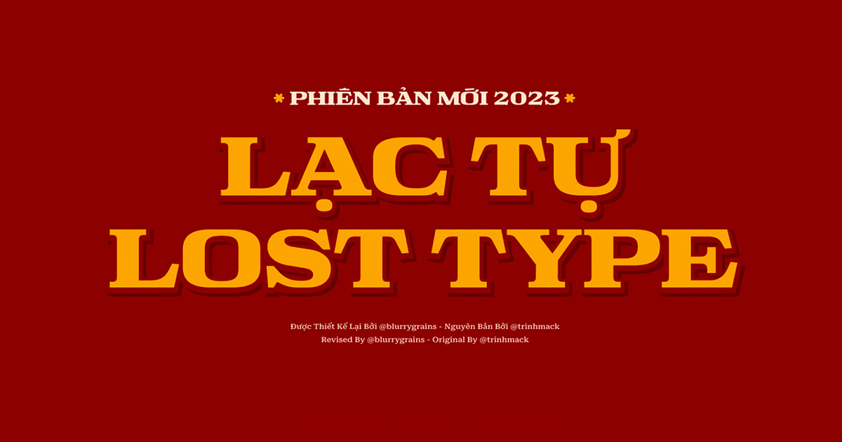 Font Việt Hóa - Lạc Tự ( Phiên Bản Mới 2023)  Mang Phong Cách Đô Thị Việt 80s 90s